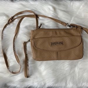 Kenneth Cole Reaction Beige Crossbody Purse